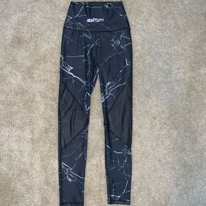 NEW Black Marble Leggings